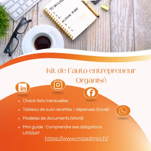 Kit de l'auto entrepreneur organisé | Biens et Services